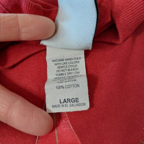 Vintage Gecko Hawaii Youth Size Red Graphic Dragon & Surfing Board T-Shirt Y-L - Picture 8 of 8